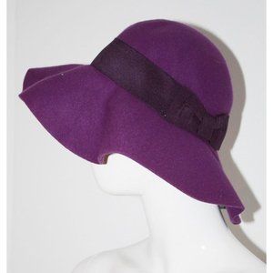 SARA JANE PURPLE  BOWTIE FLOPPY HAT